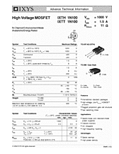 DataSheet IXTT1H100 pdf